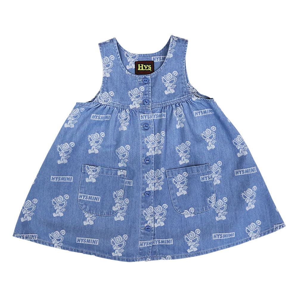 ANGEL MINIライトオンデニム ジャガード ワンピース