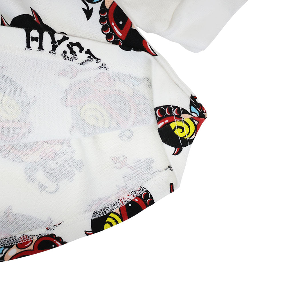 DEVILKIN総柄 裏毛ワンピース