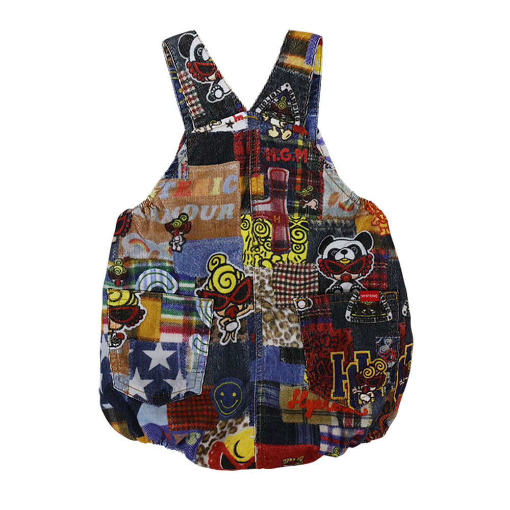 MESSY PATCHWORK総柄 Viscotex サロペット