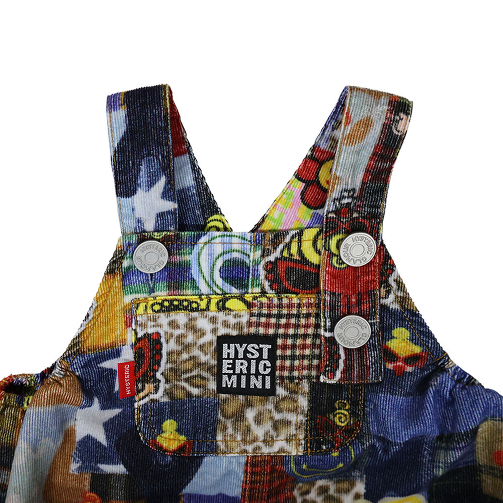 MESSY PATCHWORK総柄 Viscotex サロペット