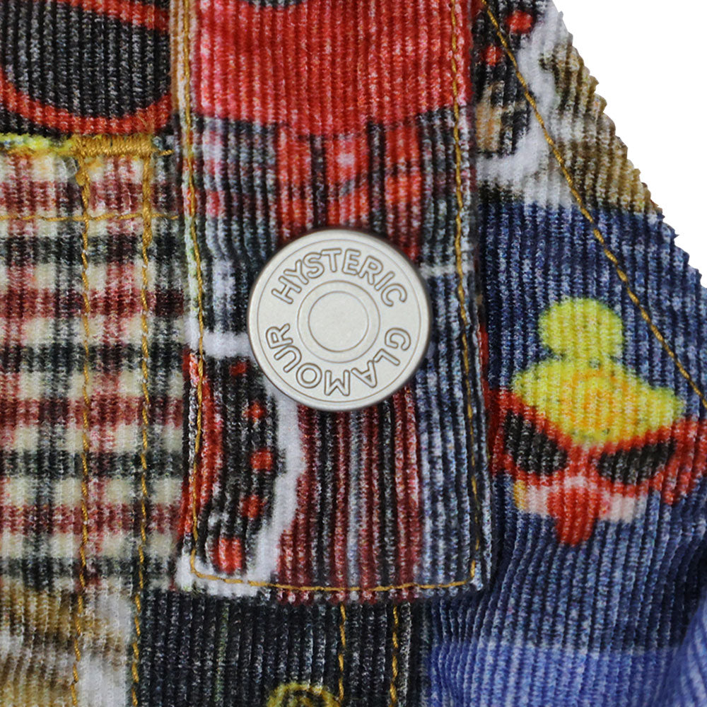 MESSY PATCHWORK総柄 Viscotex サロペット