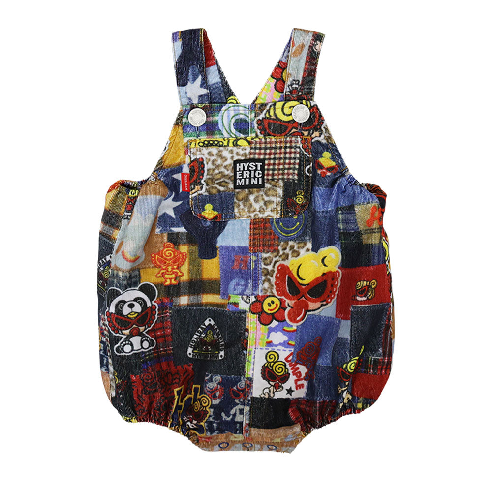 MESSY PATCHWORK総柄 Viscotex サロペット