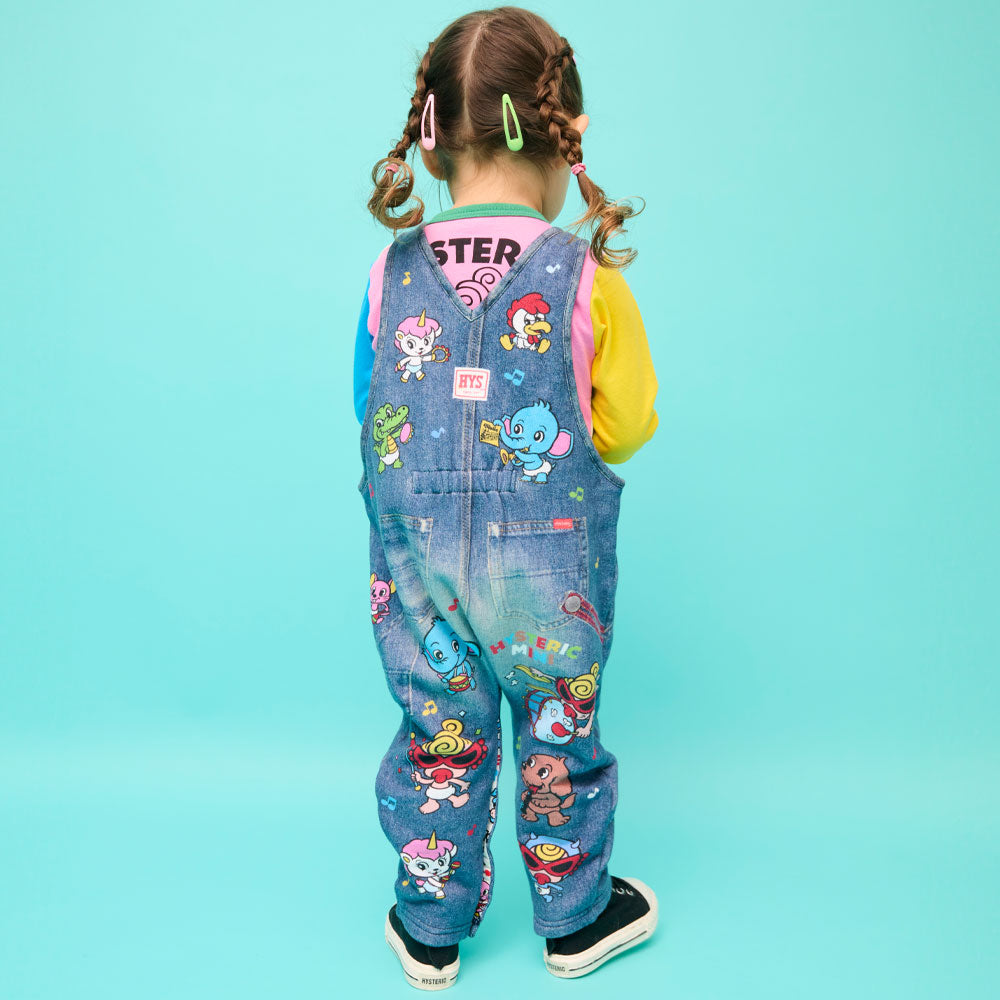 HYS-MINI BAND CLUB Like a denim Viscotex サロペット