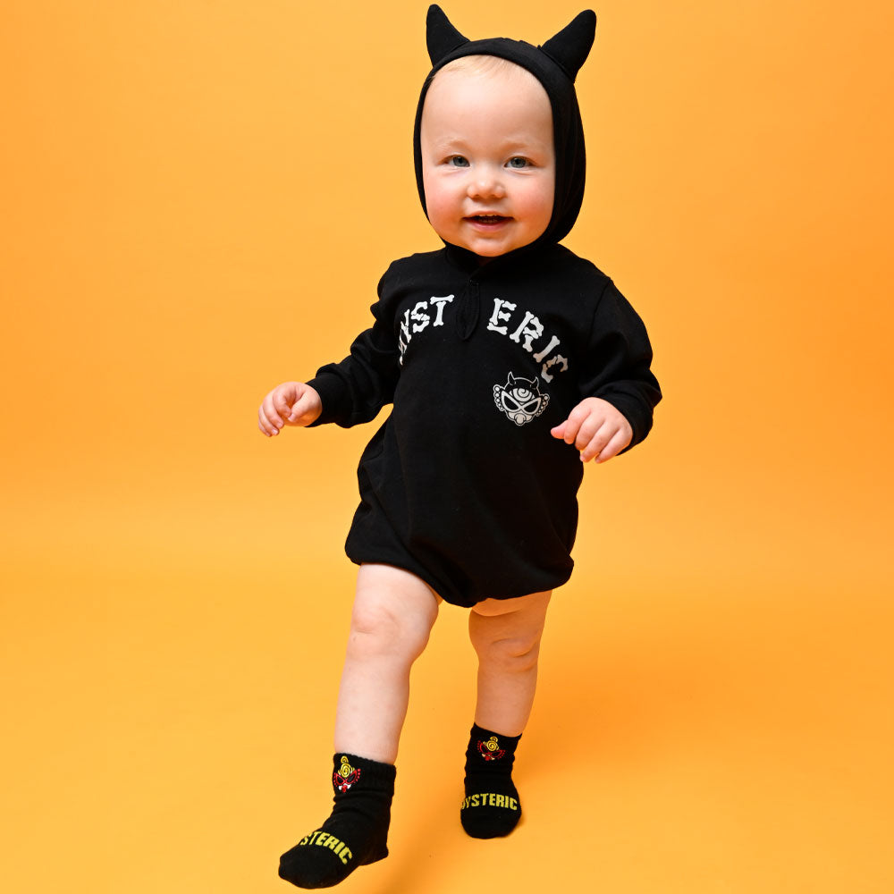 DEVILKIN つの付きフーディー 長袖ロンパース