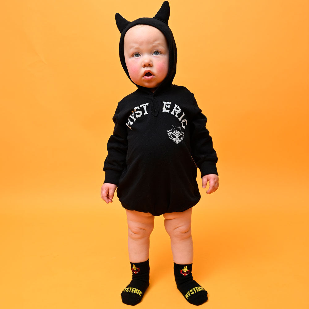 DEVILKIN つの付きフーディー 長袖ロンパース