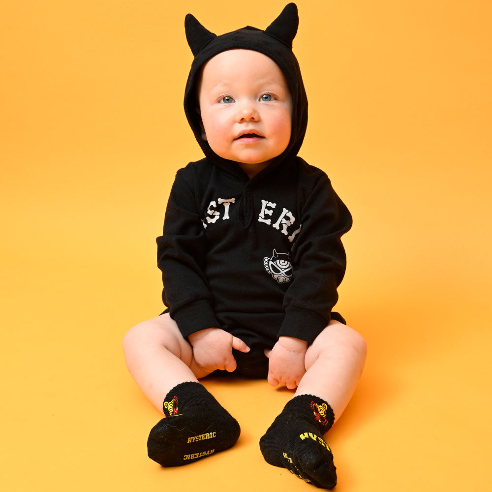 DEVILKIN つの付きフーディー 長袖ロンパース