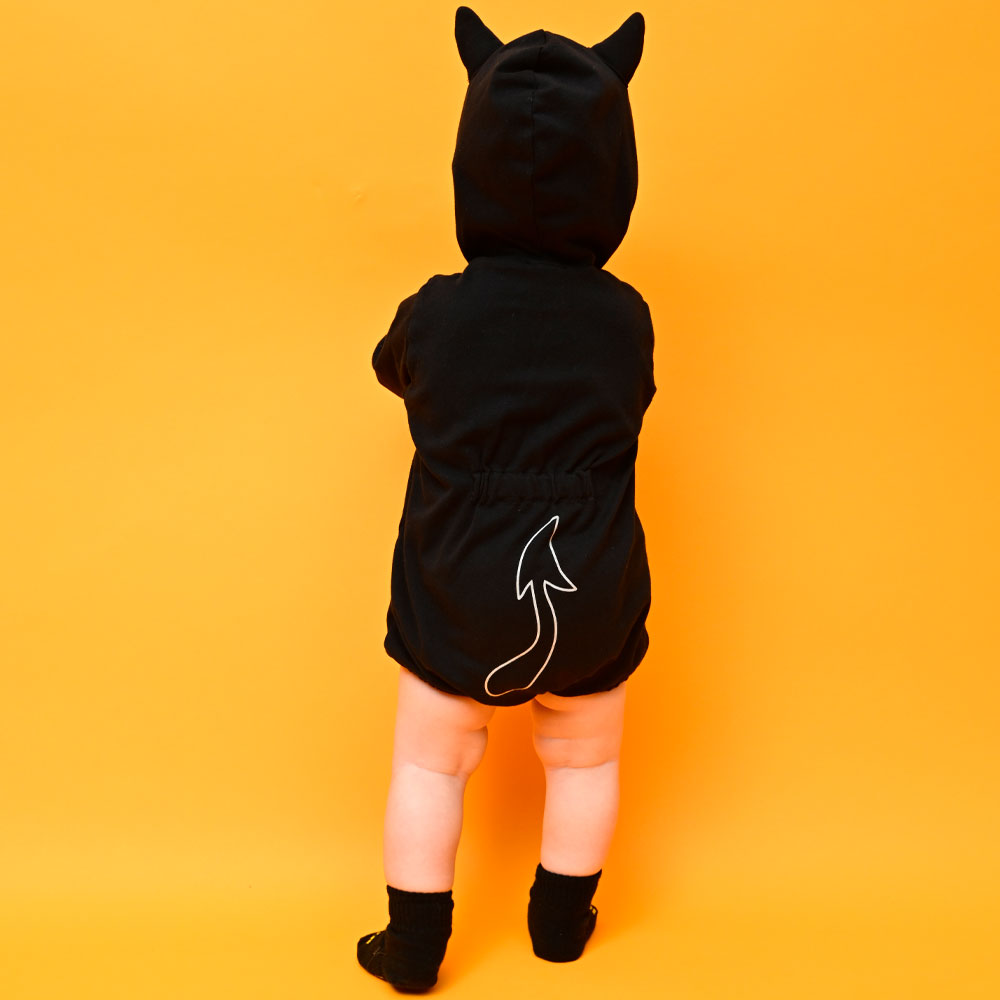 DEVILKIN つの付きフーディー 長袖ロンパース