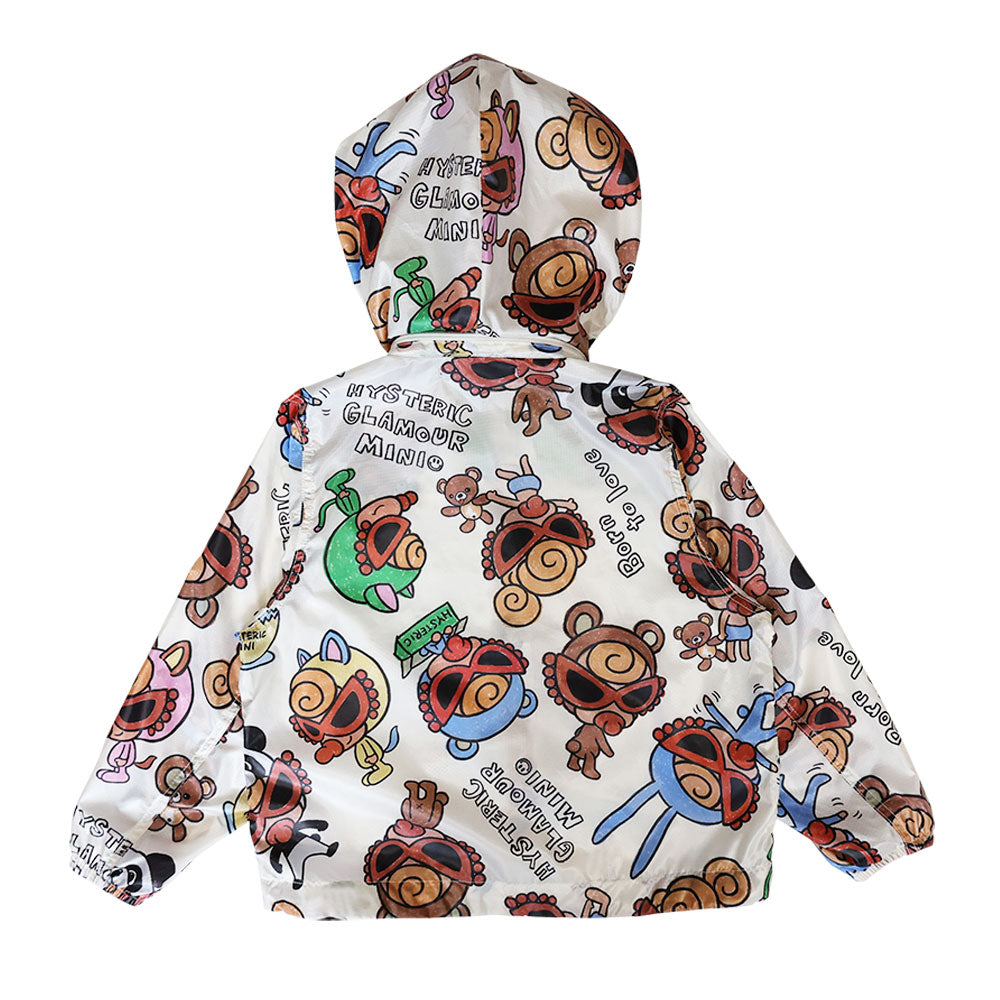 MY FIRST HYSTERIC SELFISH BABY総柄 フード付きメッシュブルゾン