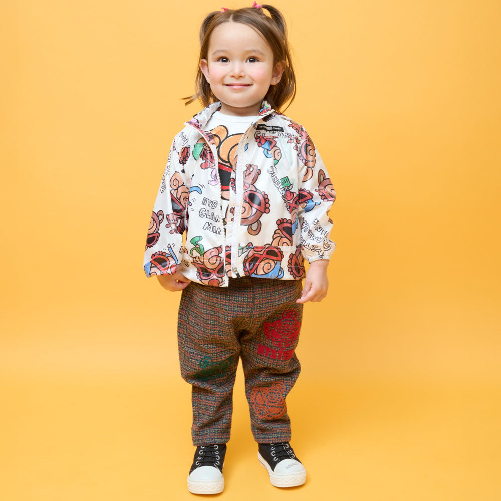 MY FIRST HYSTERIC SELFISH BABY総柄 フード付きメッシュブルゾン