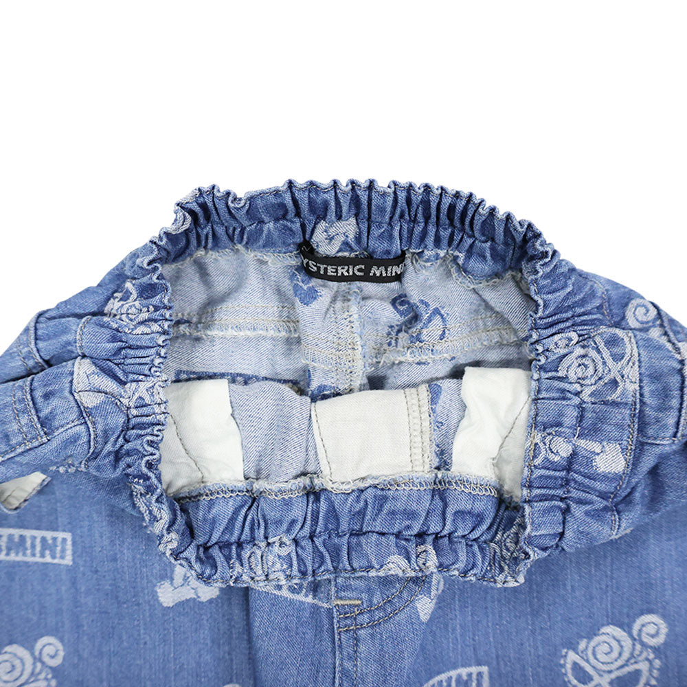 ANGEL MINI総柄 ライトオンデニム ジャガードパンツ