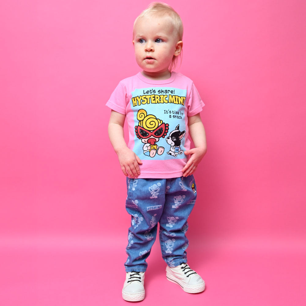 ANGEL MINI総柄 ライトオンデニム ジャガードパンツ