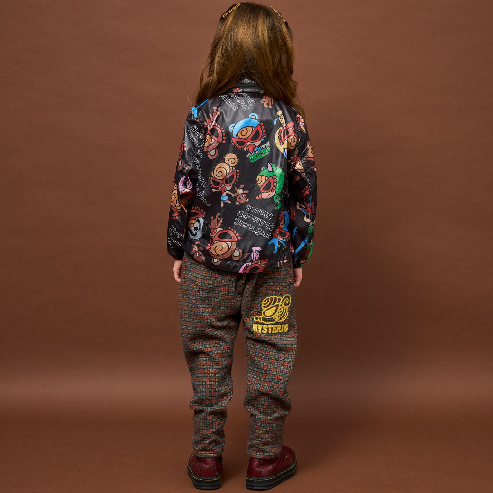 TWEEDY COTTON 刺繍付き パンツ