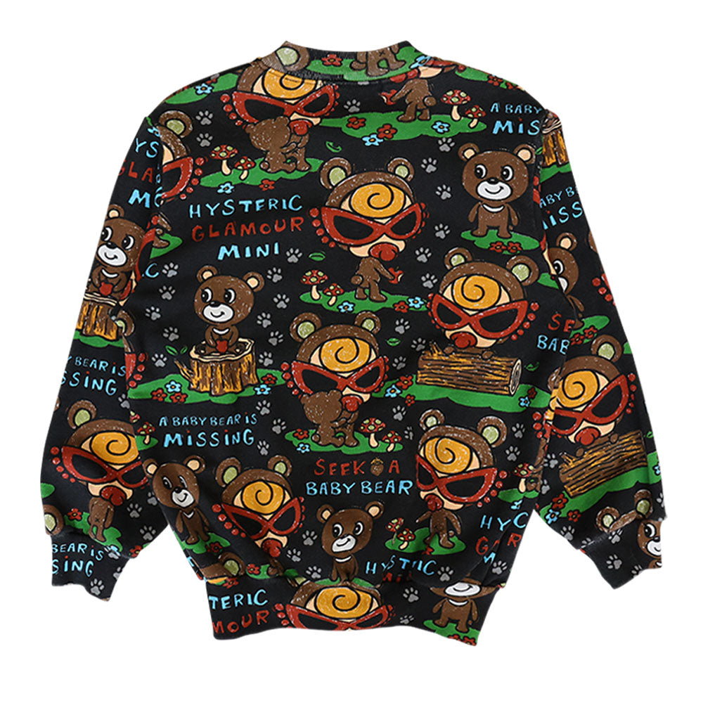 SEEK A BABY BEAR総柄 裏毛ブルゾン