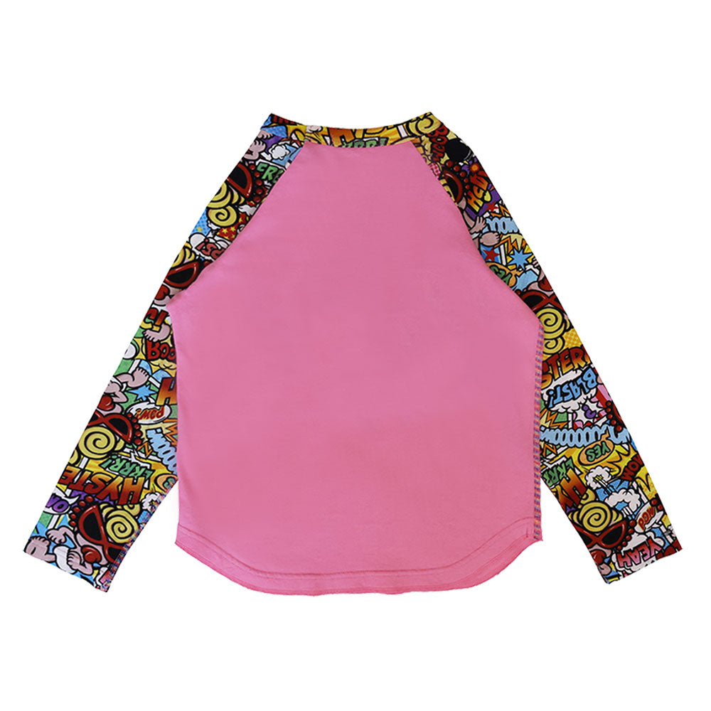 AMAZING COMICS ラグラン長袖Tシャツ