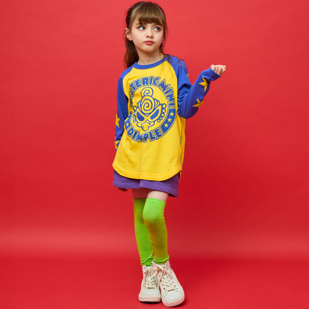 STAR WITH DIMPLE ラグラン長袖Tシャツ
