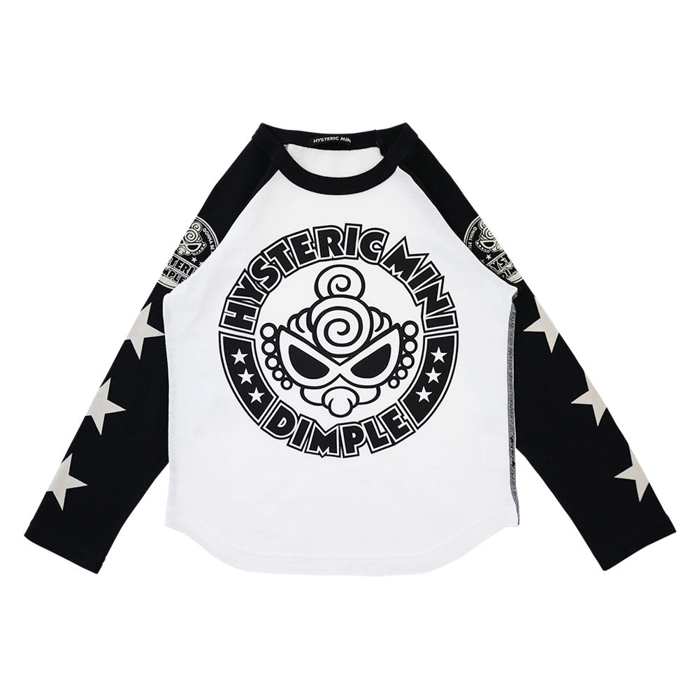 STAR WITH DIMPLE ラグラン長袖Tシャツ