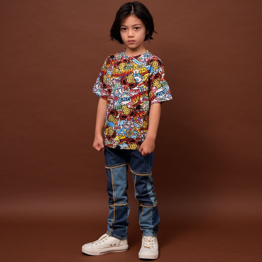 AMAZING COMICS総柄 Viscotex 半袖Tシャツ