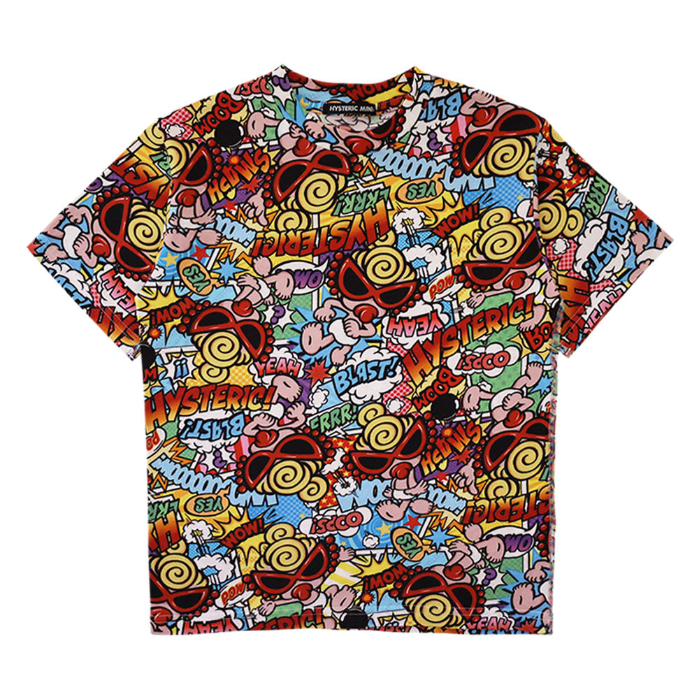 AMAZING COMICS総柄 Viscotex 半袖Tシャツ