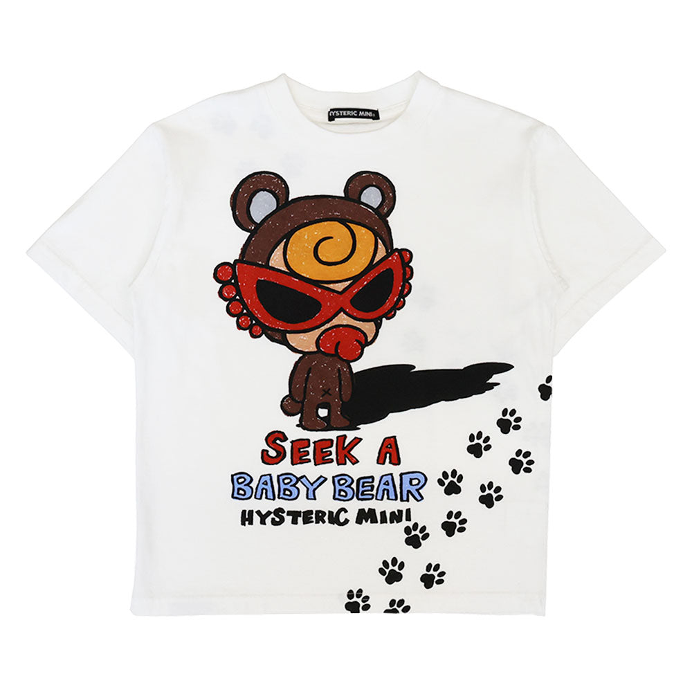 SEEK A BABY BEAR BY FOOTSTEP 半袖Tシャツ