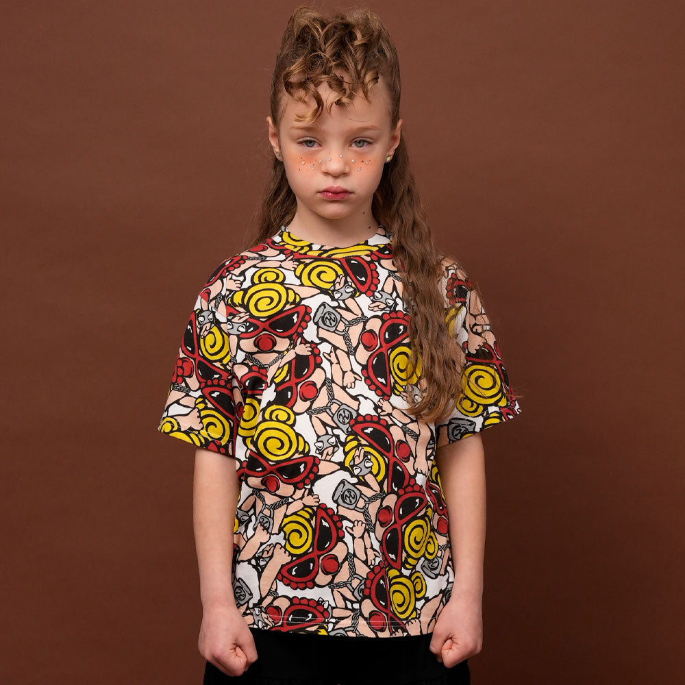 MINI DOLL総柄 半袖Tシャツ