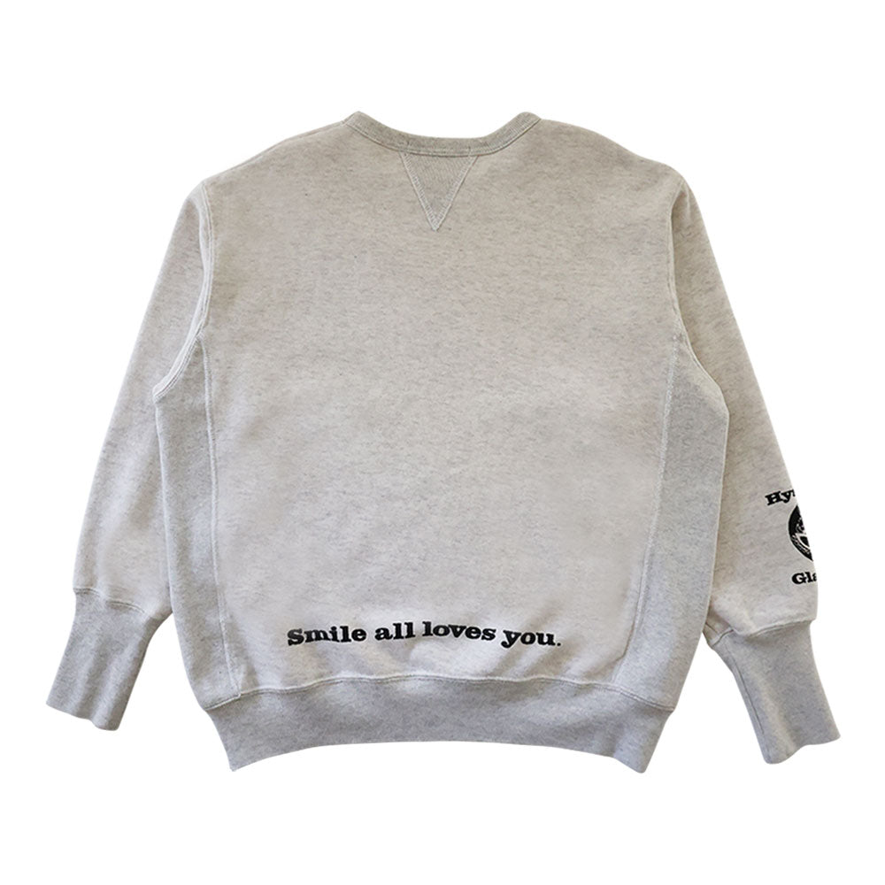SMILES ALL LOVES YOU 裏毛トレーナー