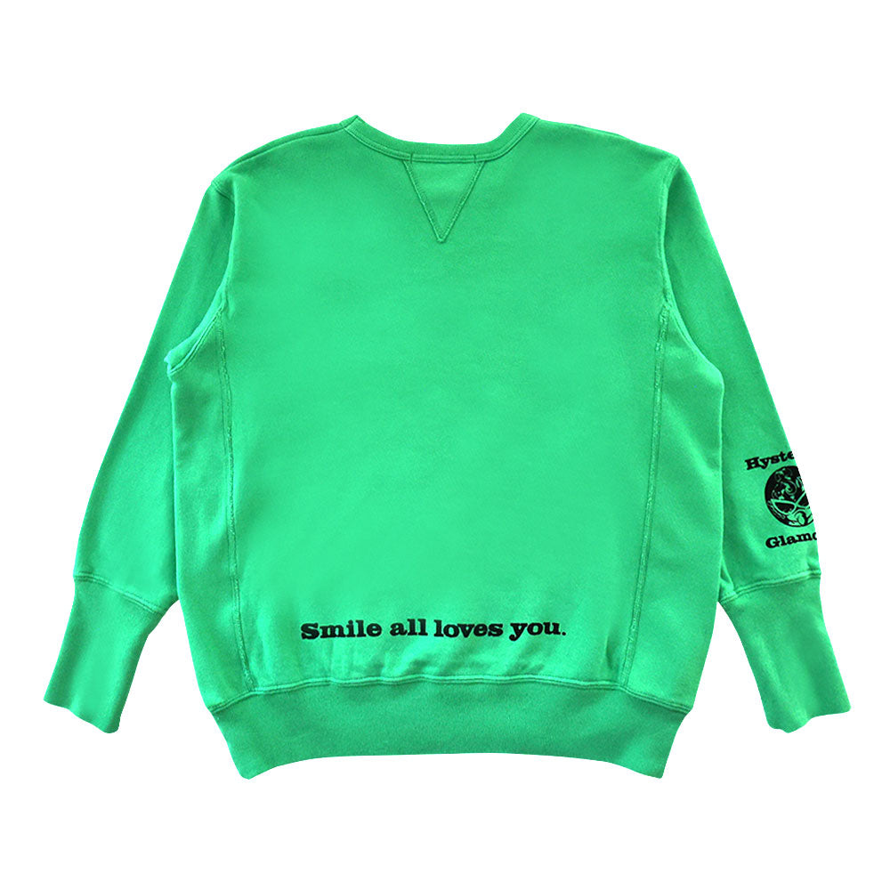 SMILES ALL LOVES YOU 裏毛トレーナー