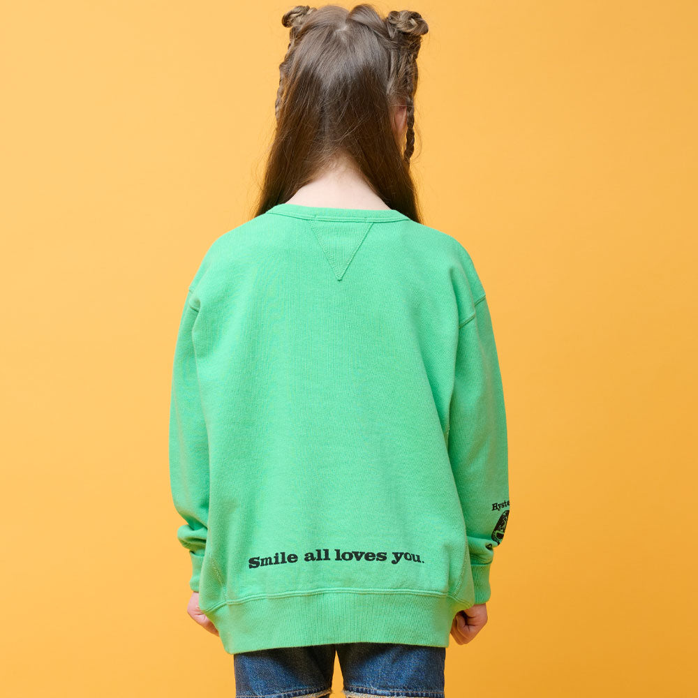 SMILES ALL LOVES YOU 裏毛トレーナー