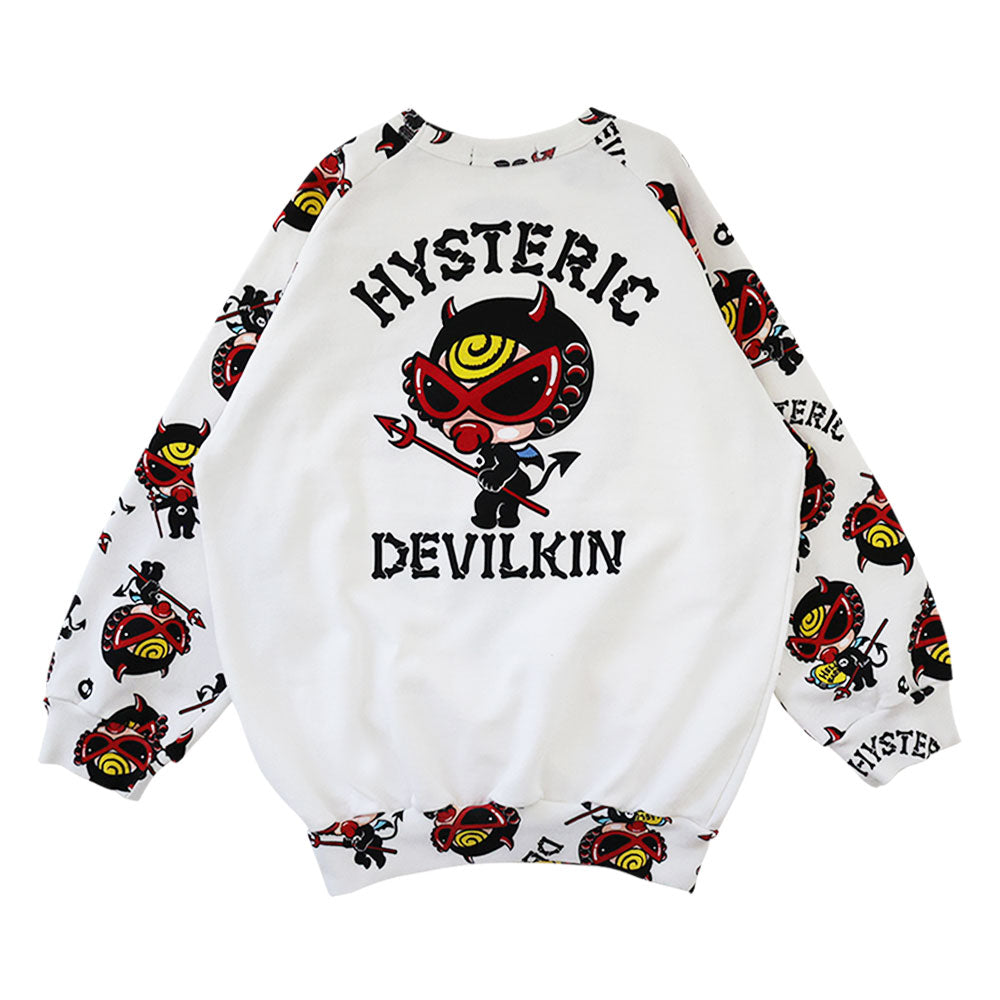 DEVILKIN ラグラン 裏毛トレーナー