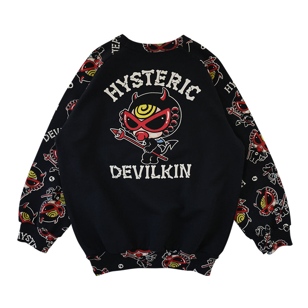 DEVILKIN ラグラン 裏毛トレーナー