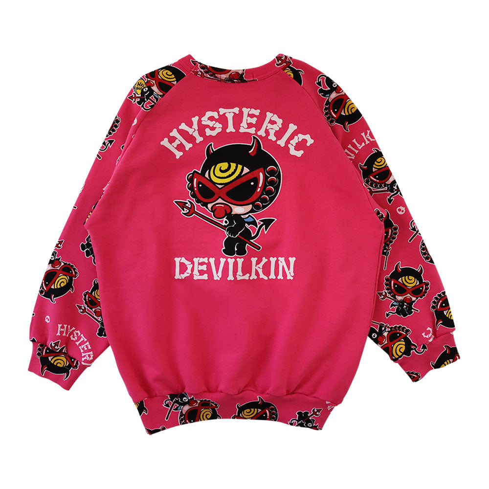 DEVILKIN ラグラン 裏毛トレーナー