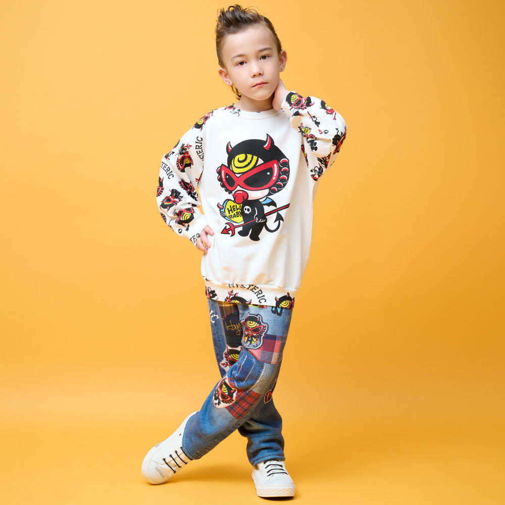 DEVILKIN ラグラン 裏毛トレーナー