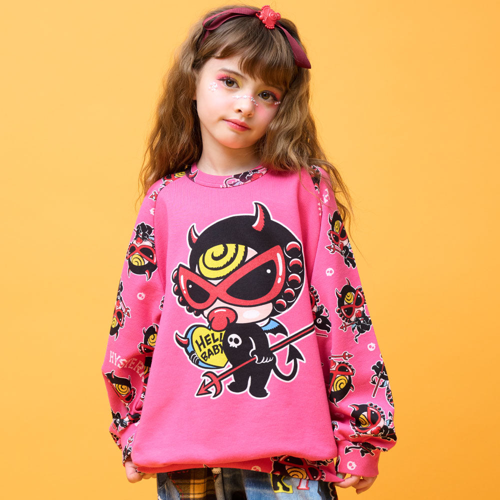 DEVILKIN ラグラン 裏毛トレーナー