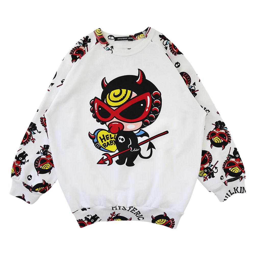 DEVILKIN ラグラン 裏毛トレーナー