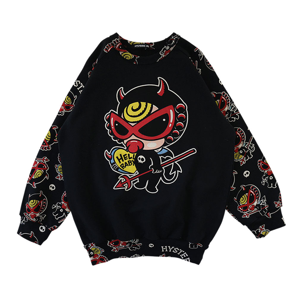 DEVILKIN ラグラン 裏毛トレーナー