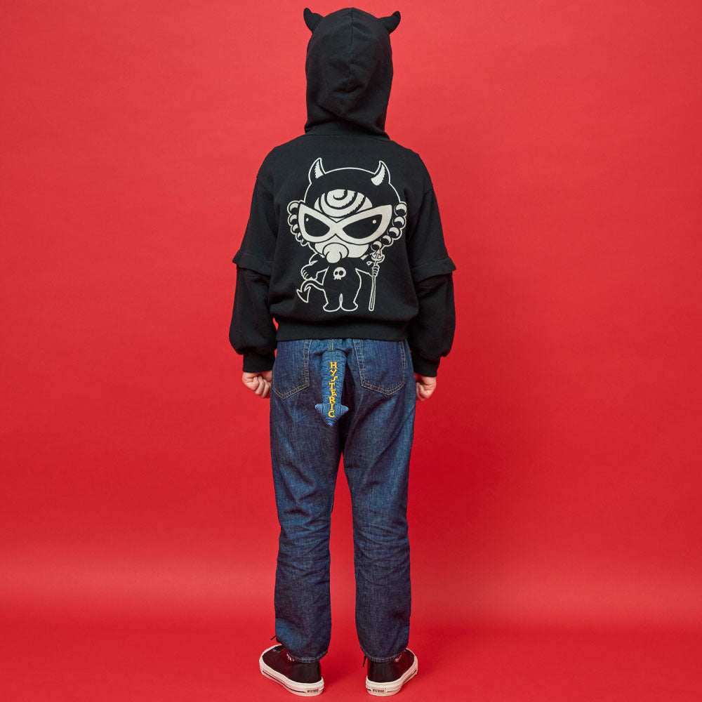 DEVILKIN 2WAY つの付き パーカー