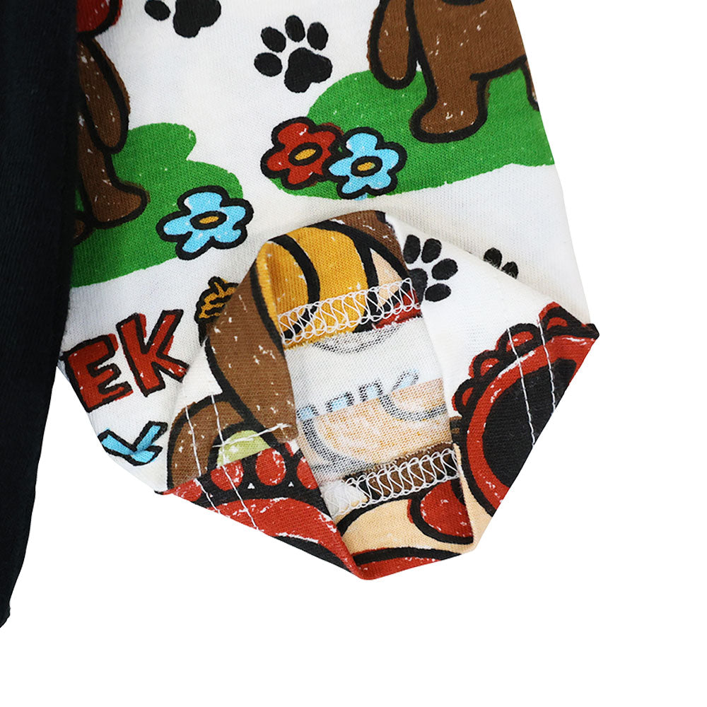 SEEK A BABY BEAR 重ね着風 フーディー