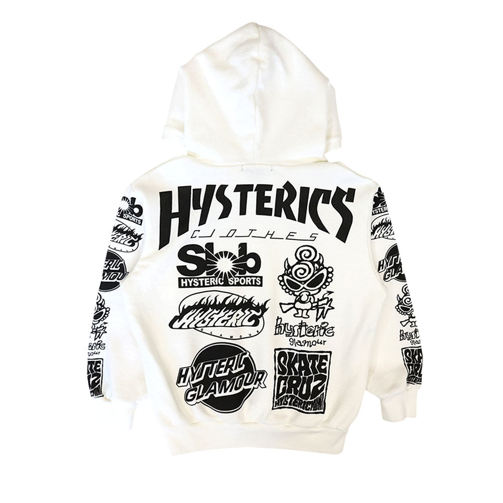 HYSTERIC GRAPHIC ALLOVER 裏毛パーカー