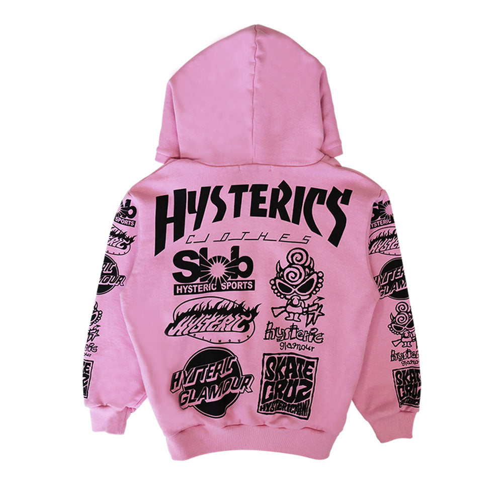 HYSTERIC GRAPHIC ALLOVER 裏毛パーカー