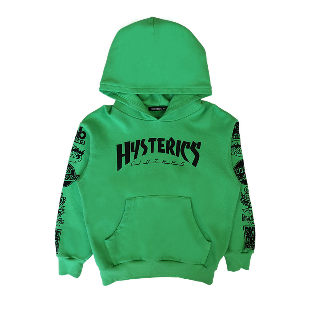 HYSTERIC GRAPHIC ALLOVER 裏毛パーカー