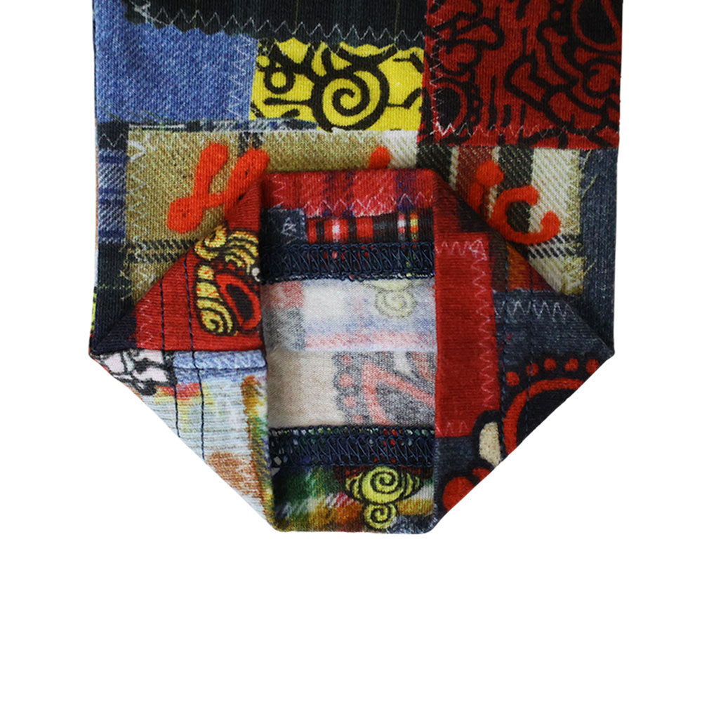 1MESSY PATCHWORK総柄 Viscotex 7分丈レギンス