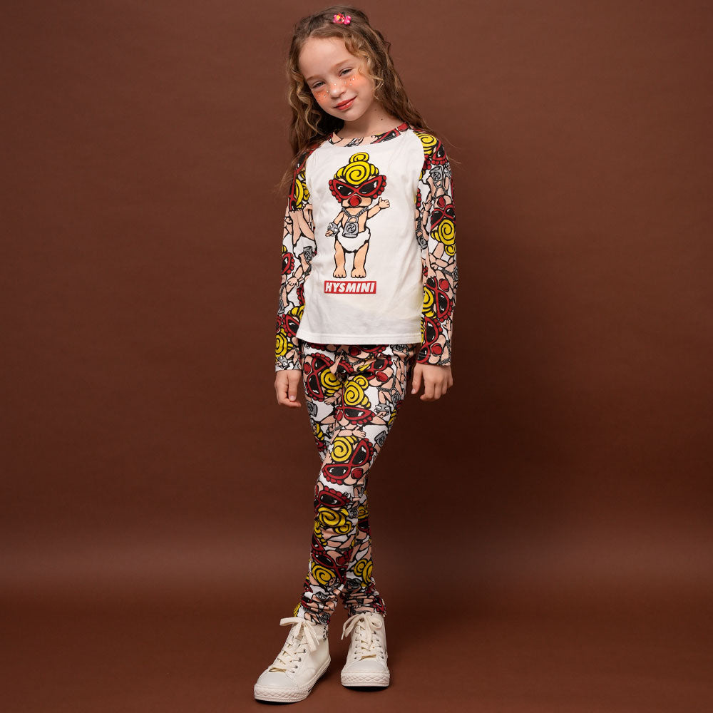 MINI DOLL総柄 10分丈レギンス