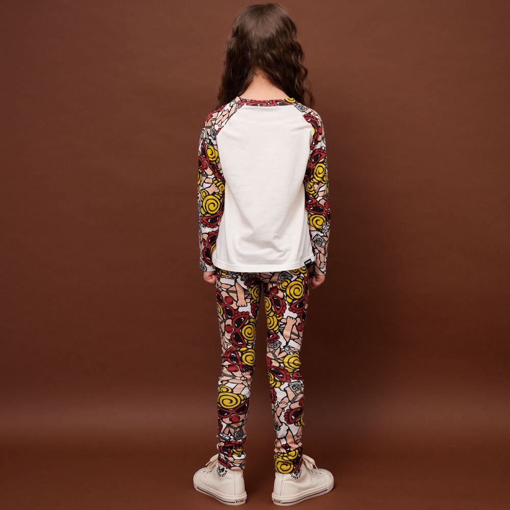 MINI DOLL総柄 10分丈レギンス