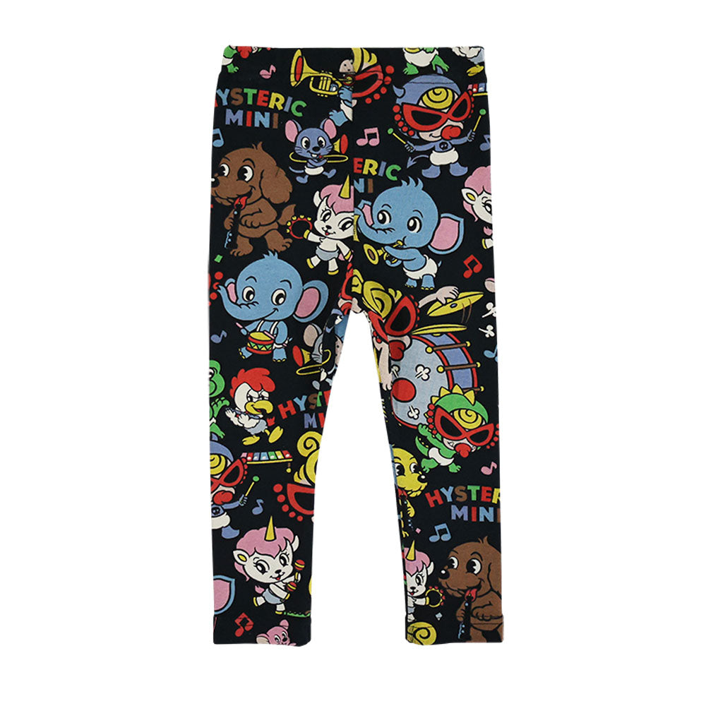 HYS-MINI BAND CLUB総柄 10分丈レギンス