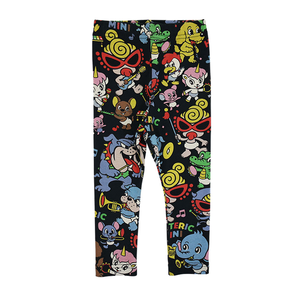 HYS-MINI BAND CLUB総柄 10分丈レギンス