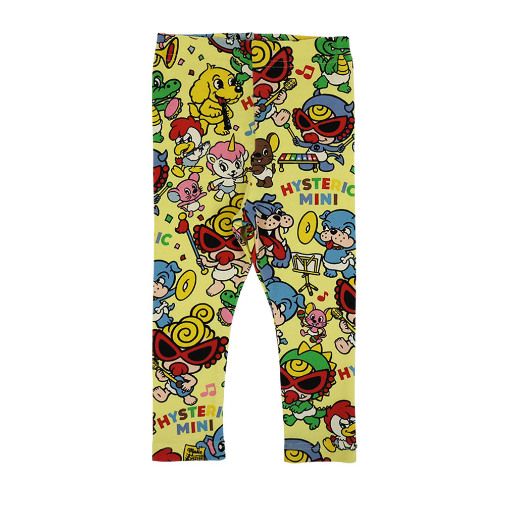 HYS-MINI BAND CLUB総柄 10分丈レギンス