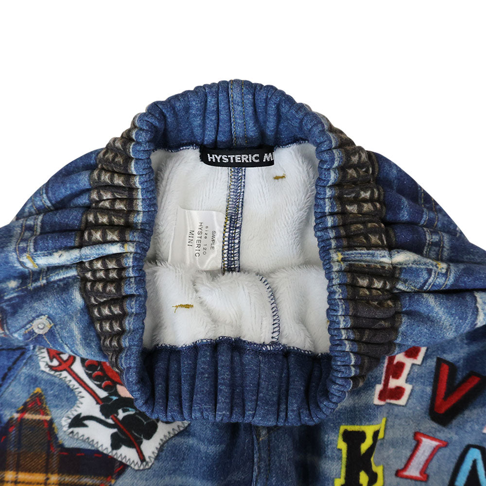 DEVILKIN ボンバー裏毛 Like a denim Viscotex 10分丈パンツ