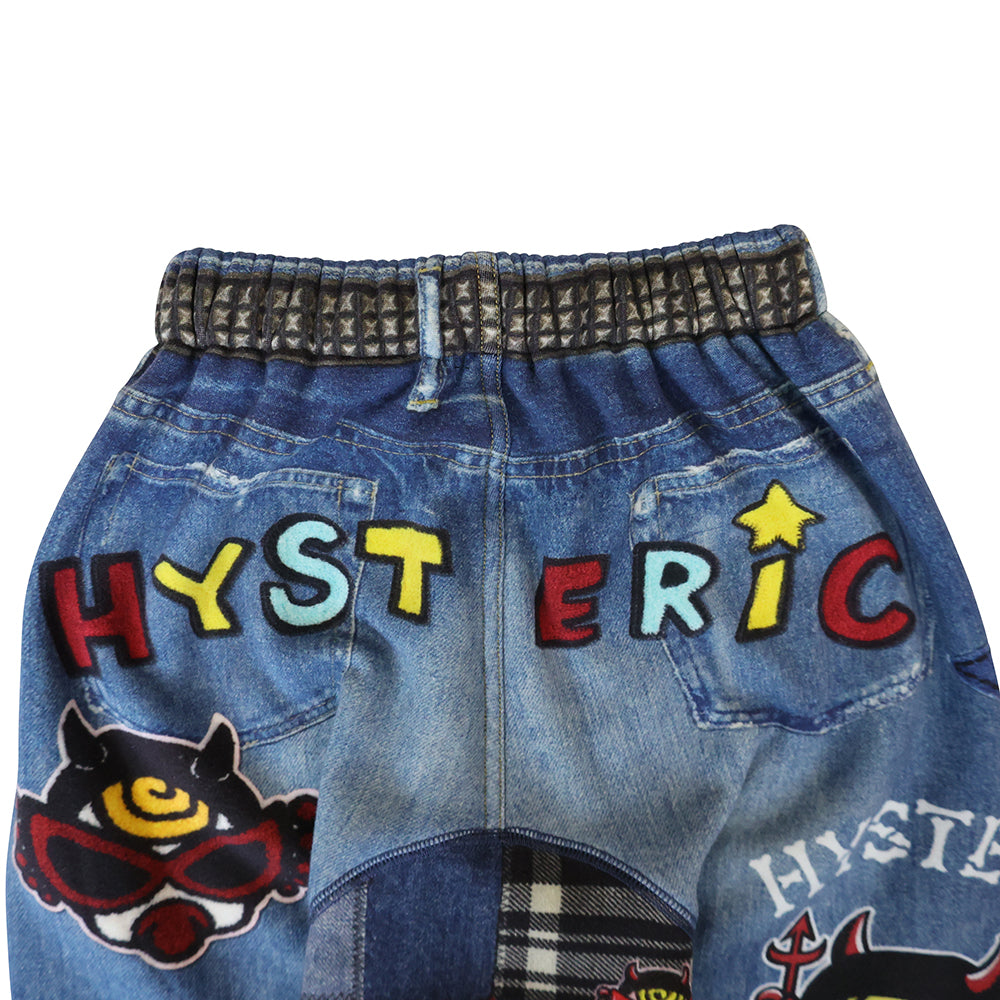 DEVILKIN ボンバー裏毛 Like a denim Viscotex 10分丈パンツ