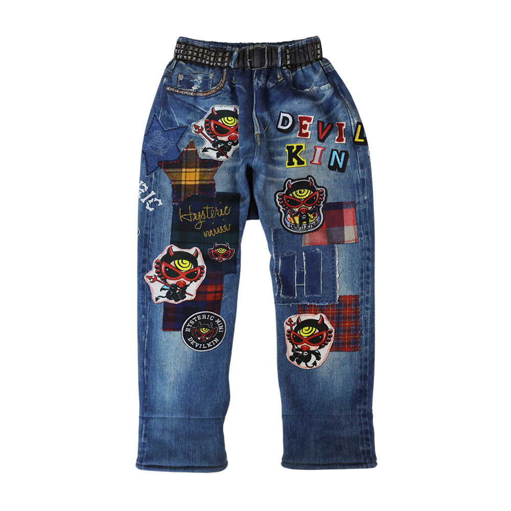 DEVILKIN ボンバー裏毛 Like a denim Viscotex 10分丈パンツ