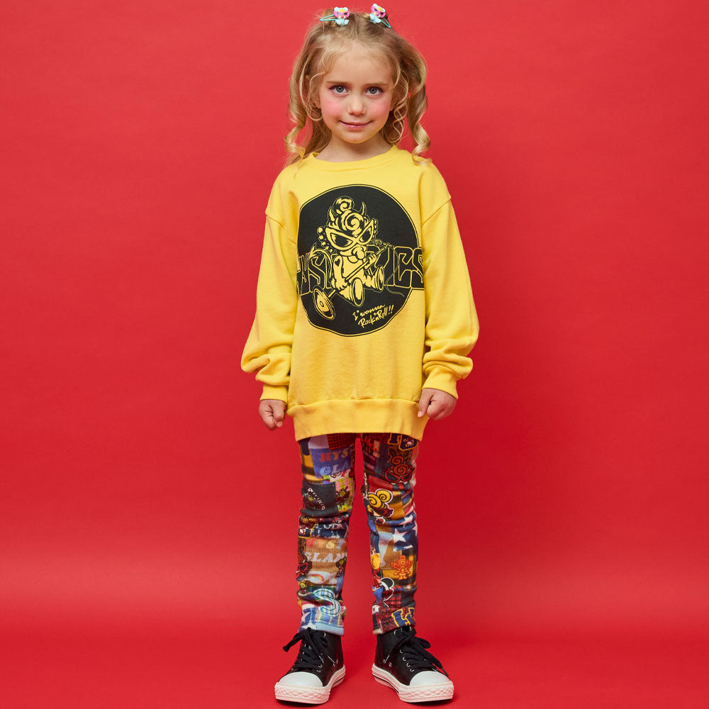 MESSY PATCHWORK総柄 ボンバー裏毛 Viscotex スキニーパンツ