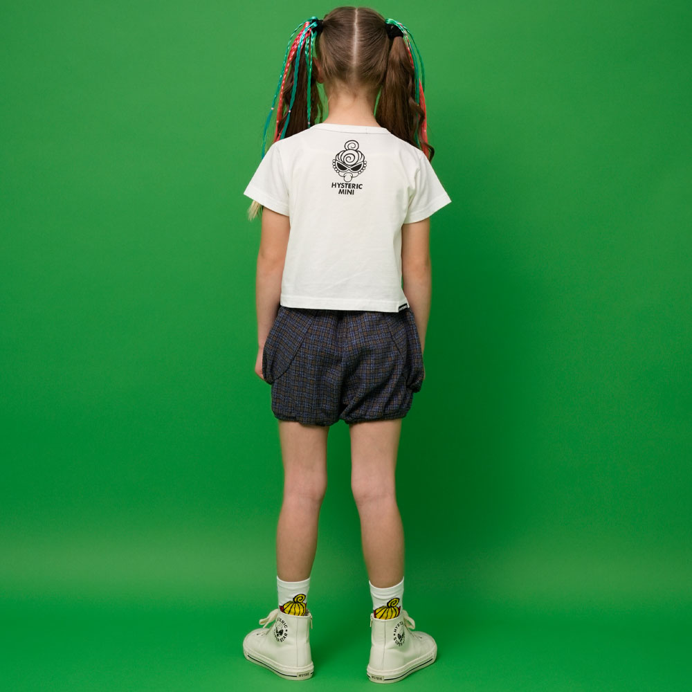 TWEEDY COTTON 刺繍付き ショートパンツ